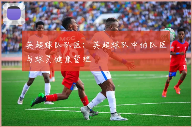 英超球队队医:英超球队中的队医与球员健康管理